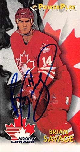Skladište autografa 653936 Brian Savage Hockey Card - Team Canada, FT - 1994. Fleer Power Play br.493