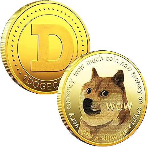 1oz Gold Dogecoin Commumorative Coin 2021 Ograničeno izdanje Doge Coin Novi kolekcionari zlatni kovanik s zaštitnim slučajem