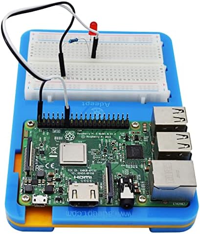 Adeept akrilna Raspberry Pi držač za krušnu ploču, 2 u 1 kućištu osnovne ploče za Raspberry Pi 3B 3B+ 2B 2B+