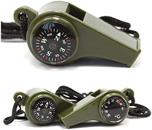 UXZDX CUJUX multifunkcijski kompas, kompas s zviždukom za preživljavanje i vrpcama, za planinarenje kampiranja penjanja istražujući