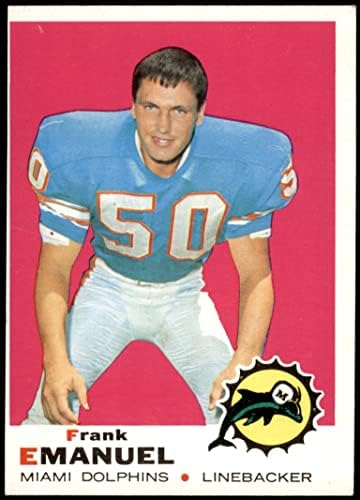 1969. Topps 223 Frank Emanuel Miami Dolphins VG Dolphins Tennessee