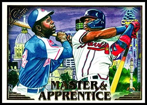 2019. Topps Master i pripravnik Ma-AA Hank Aaron/Ronald Acuna Jr. NM-MT Atlanta Braves Baseball