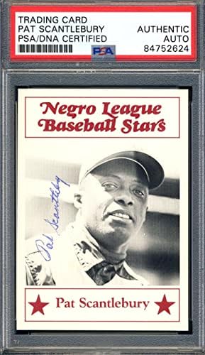 Pat Scantlebury PSA DNK potpisan 1986. Fritsch Negro League Stars Autogram