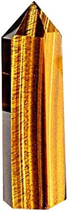 Qxgsza žuti tigar oči za iscjeljivanje kristalnih štapića visina 3 -3,4 6 faseted prizme prirodni kvarc dragulja kamenja isklesani