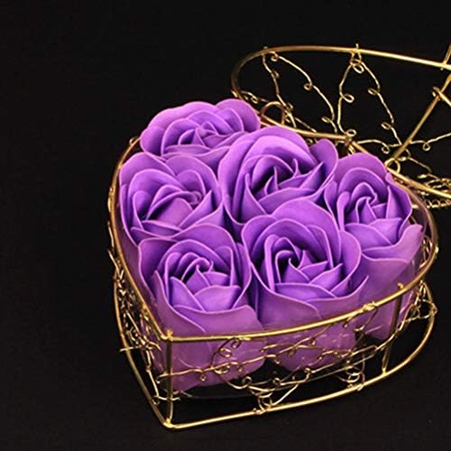9 4 seta umjetnog sapuna cvijet ruže ljubičasti sapun cvijet poklon kutija romantični sapun za kupanje s cvijetom ruže za Majčin dan
