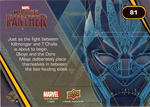 Marvel Black Panther Black folija Paralelna 81 Osnovna karata br. 129/149