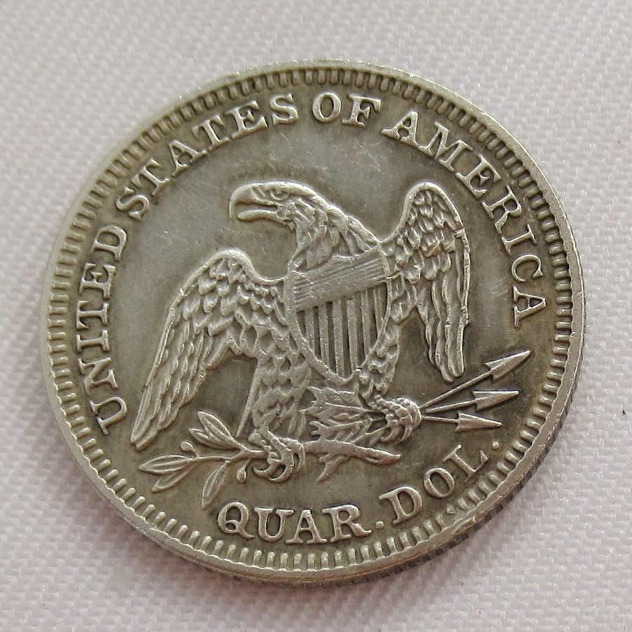 U.S. 25 Cent Flag 1841 Srebrna replika Replika Komemorativna kovanica