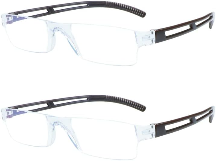 Lambbaa 8 naočala za čitanje paketa, naočale za čitanje računala s plavim svjetlom, lagane čitatelje protiv blještanja