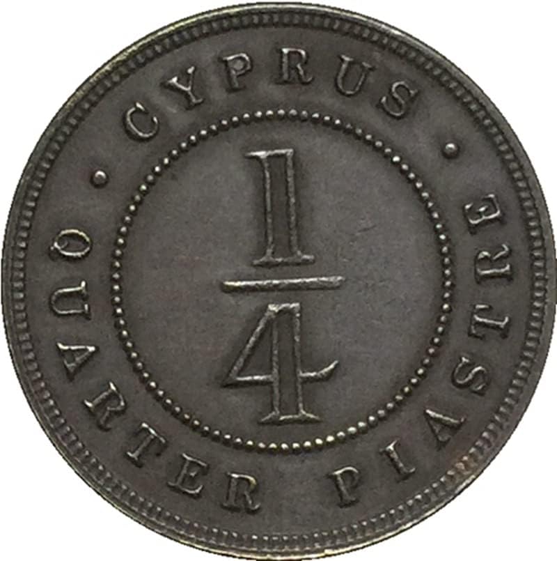 1887. Ciparski novčići izrađeni od mesinganih antiknih zanata Strani prigodni prikupljanje kovanica