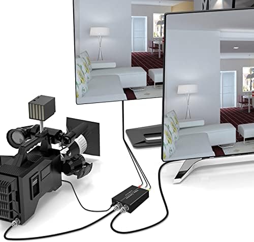 WIISTAR 3G SDI TO AV COVERTER BNC u RCA audio skaler sa SDI signalom Podrška za podršku Pretvori HD-SDI, 3G-SDI signal za TV