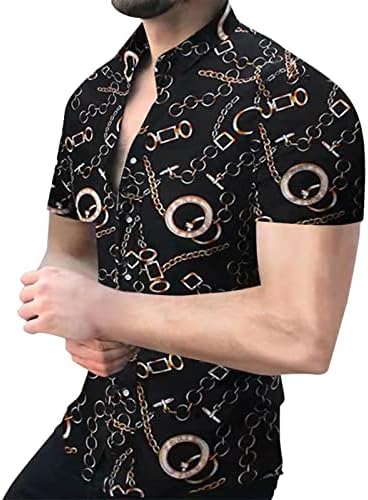 XXBR majice s gumbnim dolje za muške, ljetni muški skretanje ovratnika Kratki rukavi solidni jesen poslovni povremeni vrhovi majica
