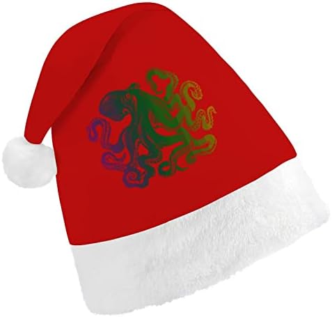 Šareni Božićni šešir od hobotnice Šeširi Djeda Mraza ukrasi za božićno drvce blagdanski dekor pokloni za odrasle žene obiteljski muškarci