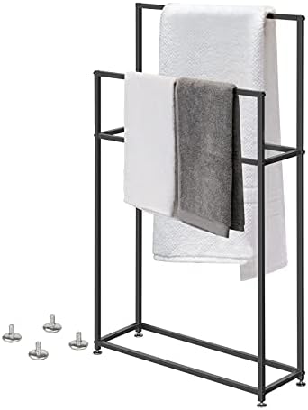 -Solf Podne ručnike, visoki moderni metalni samostojeći držač za viseće ručnike, nosač za sušenje kupaonice za kade balkonske police
