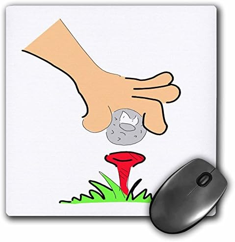 3-inčna podloga za miša 8-inčna 8-inčna 0,25-inčna loptica za golf sa smiješnim licem s ručkom i majicom