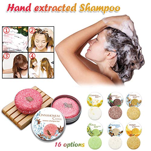 Prirodni organski čvrsti sapun-šampon za tretiranu suhu oštećenu kosu s biljnom esencijom koja pomaže u zaustavljanju gubitka kose