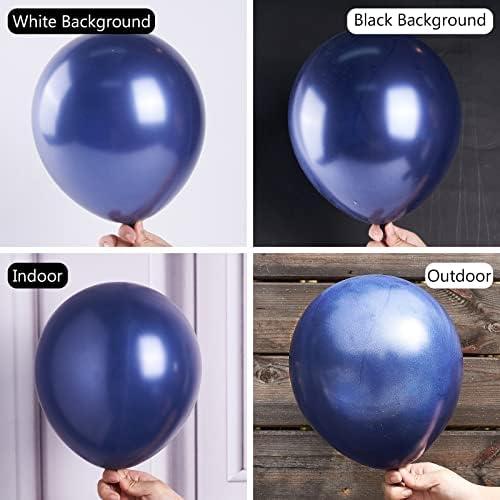Baloni u tamnoplavoj boji, 100 kom bisernih balona u tamnoplavoj boji različitih veličina pakiranje od 18-inčnih 12-inčnih 10-inčnih
