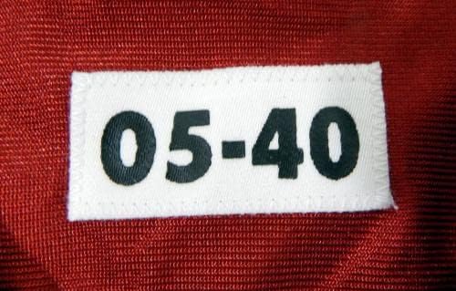 2005. San Francisco 49ers prazna igra Igra izdana Red Jersey 40 DP34717 - Nepotpisana NFL igra korištena dresova