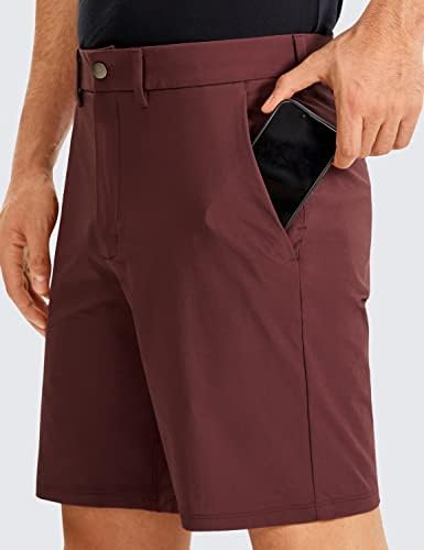 CRZ joga muški rastezljivi golf kratke hlače - 7 ''/9 '' 'Slim Fit vodootporni atletski casual radovi s džepovima