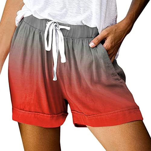 Gdjgta kratke hlače za žene ljetne elastične pojaseve kratke hlače s džepovima udobne kratke suknje dame casual gaćice