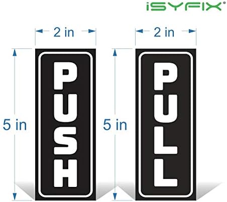 ISYFIX naljepnice naljepnice -2 pakiranja 2x5 inča -Vertikalna naljepnica samo -zacjenjiva, crno/bijela vinilna naljepnica za vrata