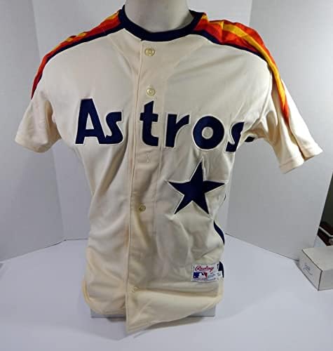 1991. Houston Astros Karl Rhodes 4 Igra Korištena kremasta Jersey 44 DP35698 - Igra korištena MLB dresova