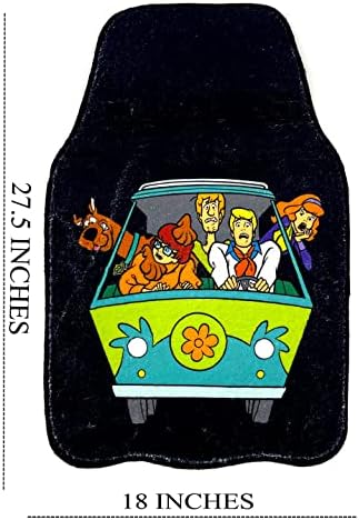 Super mekani Scooby Scoob Universal Fit Auto Auto Automo podne tepihe za limuzinu, SUV -ove, kamion, mini kombiji 4 komada set