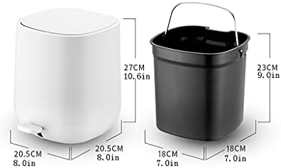 Kante za smeće PAIFA, Okruglo smeće Nordic Pedal, domaće kreativne kante za smeće za kupatilo u spavaćoj sobi, kantu za sortiranje