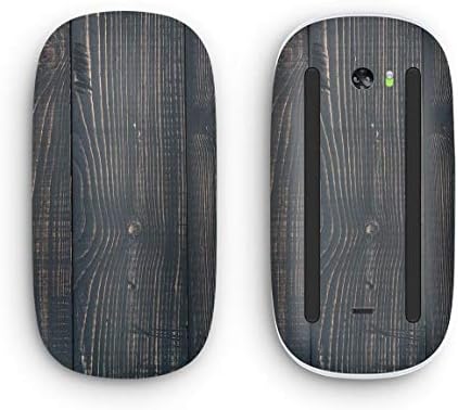Dizajn Skinz Okomito crno isprano drveno zglobove vinil naljepnice kompatibilan s Apple Magic Mouseom 2 s višestrukim površinom