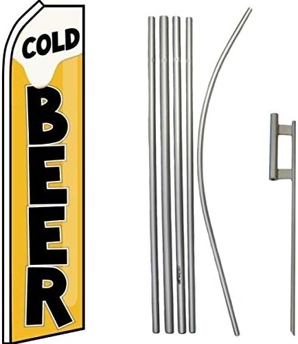 Količina hladnog piva 5 Super Flag & Pole kompleti