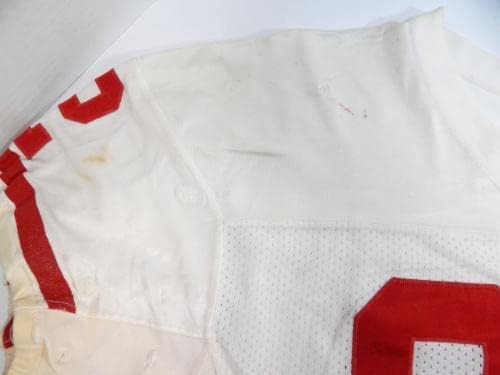 Krajem 1980 -ih početkom 1990 -ih San Francisco 49ers 92 Igra korištena bijelog Jersey 52 707 - Nepotpisana NFL igra korištena dresova