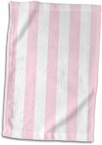 3D ružičasti ružičasti i bijeli uzorak-girly vertikalni prugasti prugasti prugasti retro tradicionalni klasični ručnik, 15 x 22, višebojan