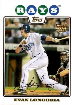 2008 Topps Update Zlatna folija UH10 Evan Longoria Baseball Rookie Card