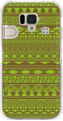 Druga koža Batik Green / Za jednostavan pametni telefon 204SH / SoftBank SSH204-PCCL-299-Y286