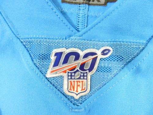 2019 Detroit Lions Austin Bryant 94 Igra izdana Blue Jersey Dan zahvalnosti TB 100 - Nepotpisana NFL igra korištena dresova