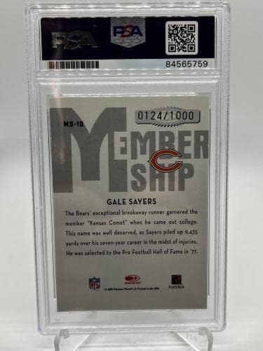 Gale Sayers Chicago Bears 2005 Donruss Classics Potpisao je autogram PSA DNA - NFL Autographed nogometne kartice