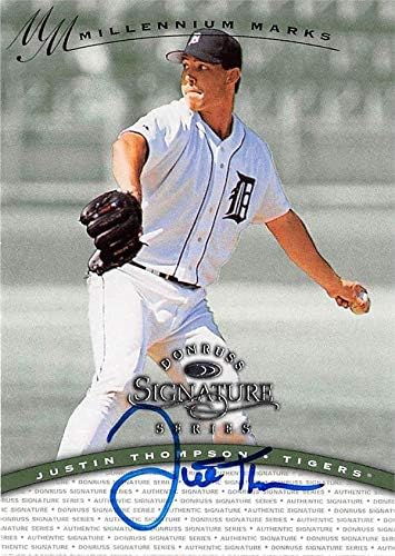 Skladište autografa 626253 Justin Thompson Autographd Baseball Card - Detroit Tigers 1997 Donruss Series Series - No.JT1 0360 Millennium