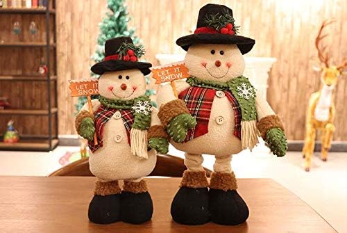 Božićne figurice rastezljive ukrase snjegovića veliki stojeći božićni ukrasi za dom za dom u zatvorenom vanjskom ukrasu stojeća podesiva