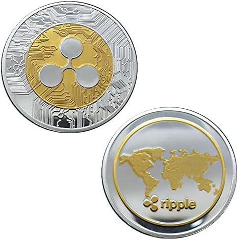 Omiljeni kovanica komemorativna kovanica Ripple dvobojni zlatni zidani ribani virtualni novčić Coin Challenge Coin Bitcoin kolekcionarski