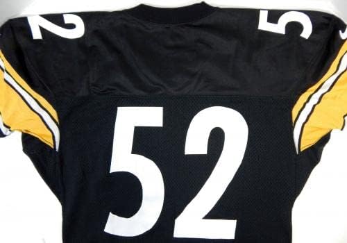 1998. Pittsburgh Steelers 52 Igra izdana Black Jersey 48 DP21247 - Nepotpisana NFL igra korištena dresova