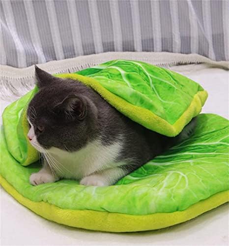 Uzorak kupusa okrugli krevet za kućne ljubimce 2pcs kreativni poklopac za kućne ljubimce set za male srednje pse i mačke s