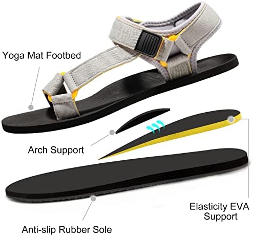 Dodow Sport sandale za muške ženske sandale s nožnim nožnim prstima plaža odmor casual cipele