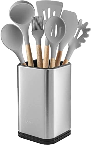 Držač kuhinjskog posuđa od nehrđajućeg čelika, izbor, organizator posuđa modernog pravokutnog dizajna, 6,7 inča sa 4 inča
