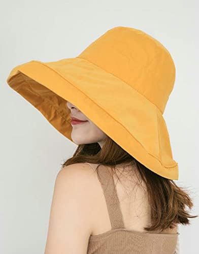 Ženski sunčevi šešir široki brim UV zaštita sould kanta šešir na otvorenom šešir na plaži