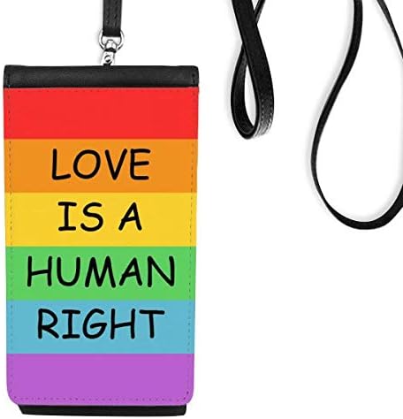 Gay Rainbow Flag LGBT telefon torbica za novčanik Viseće mobilne vrećice Crni džep