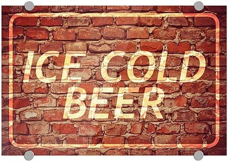 CGSIGNLAB | Ledeno hladno pivo -GHOST OBAVE OBAVLJIVANJE Premium akrilni znak | 18 x12