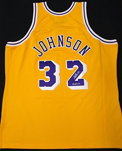 Magic Johnson Autografirani La Lakers Mitchell & Ness Autentični dres