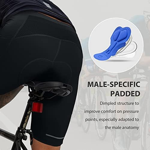 BALEAF muški podstavljeni biciklističke kratke hlače biciklističke tajice cestovni bicikl mtb dodaci džepovi upf 50+