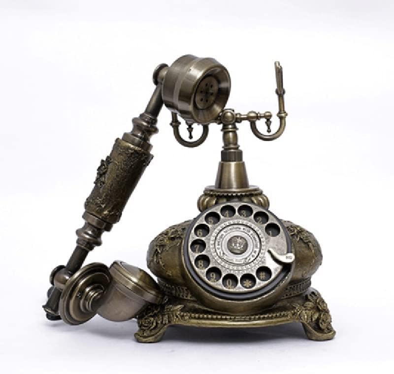 Gretd retro staromodni rotacijski brojčanik telefona s pozivom bez ruku, klasičnim melodijama zvona, redilacijom za ukrašavanje kućnog