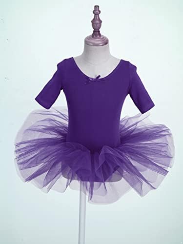 Kratki rukavi Chictry djevojke Povratak detalja o baletu tutu leotard suknja gimnastika plesna odjeća