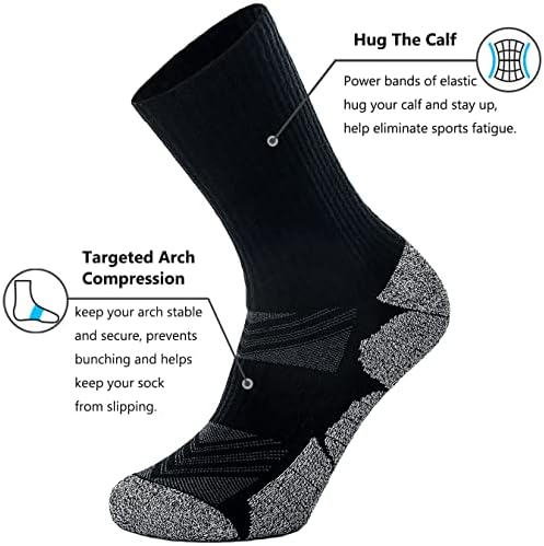 CWVLC Posada za planinarenje čarapa, jastuk, vlaženje, luk za kompresiju čarapa za čizme